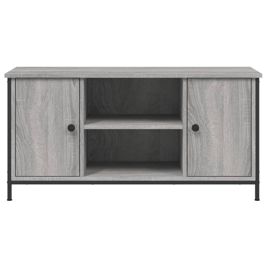 vidaXL Mueble de TV madera contrachapada gris Sonoma 100x40x50 cm