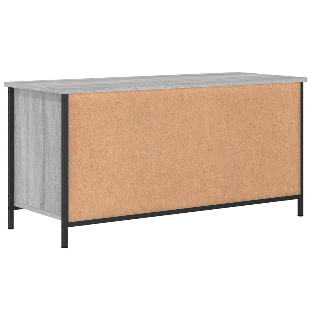 vidaXL Mueble de TV madera contrachapada gris Sonoma 100x40x50 cm