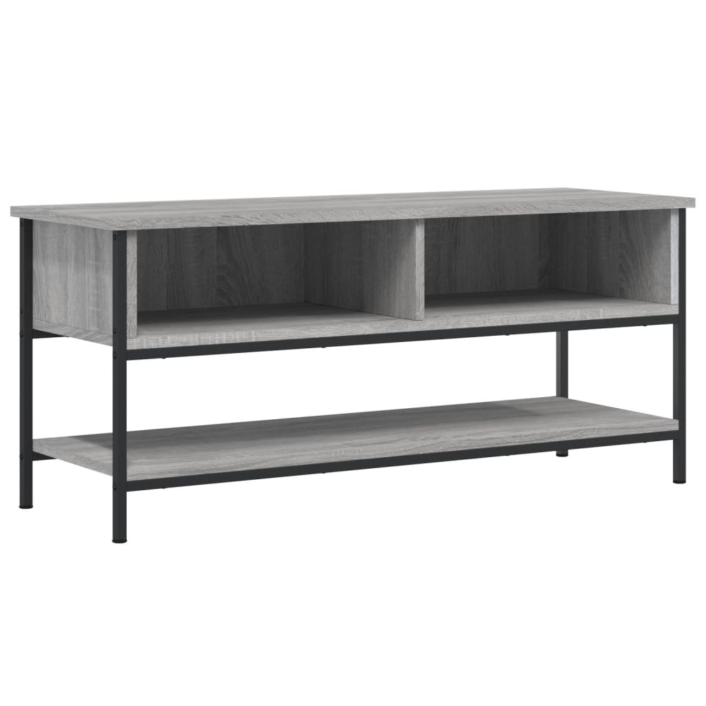 vidaXL Mueble de TV madera contrachapada gris Sonoma 100x35x45 cm