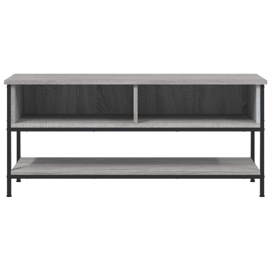 vidaXL Mueble de TV madera contrachapada gris Sonoma 100x35x45 cm