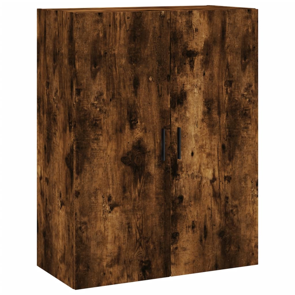 vidaXL Armario de pared roble ahumado 69,5x34x90 cm