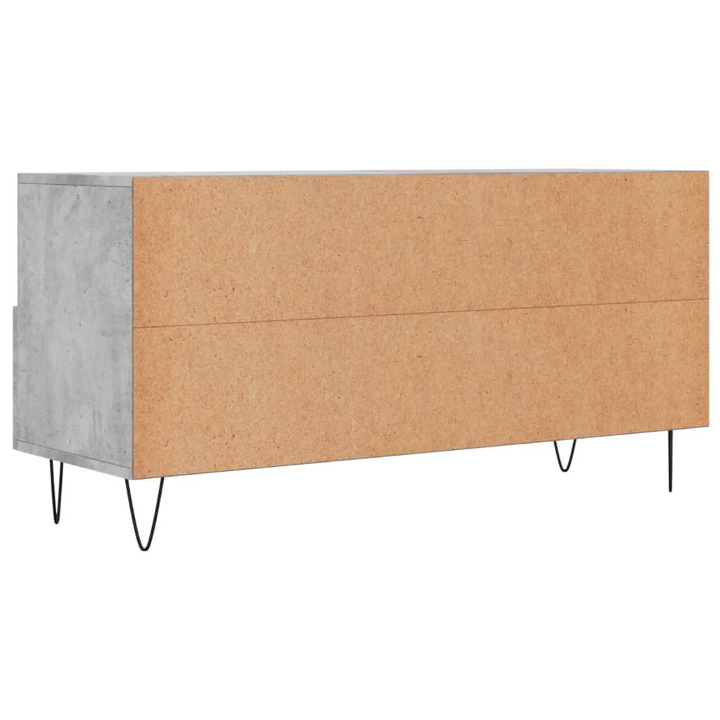 vidaXL Mueble de TV madera de ingeniería gris hormigón 102x36x50 cm