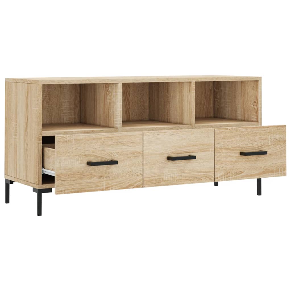 vidaXL Mueble de TV madera de ingeniería roble Sonoma 102x36x50 cm