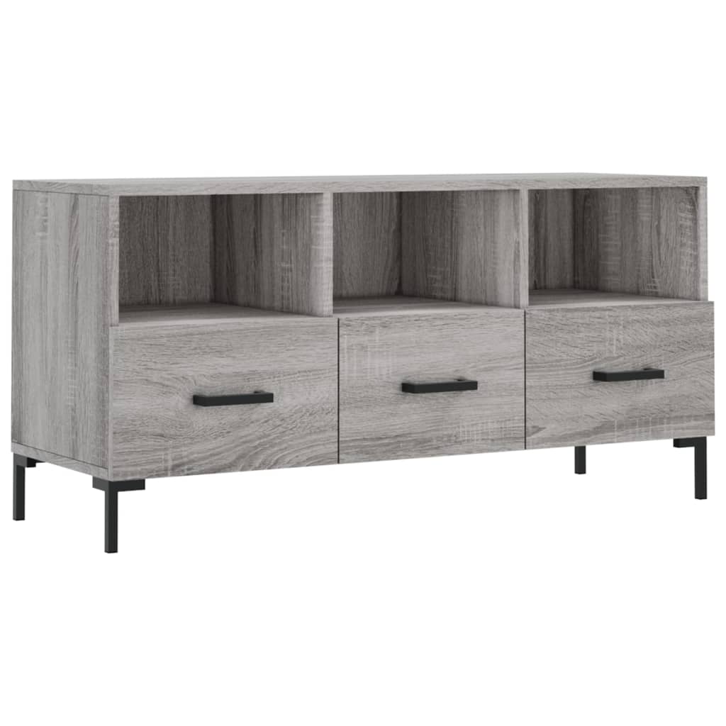 vidaXL Mueble de TV madera de ingeniería gris Sonoma 102x36x50 cm