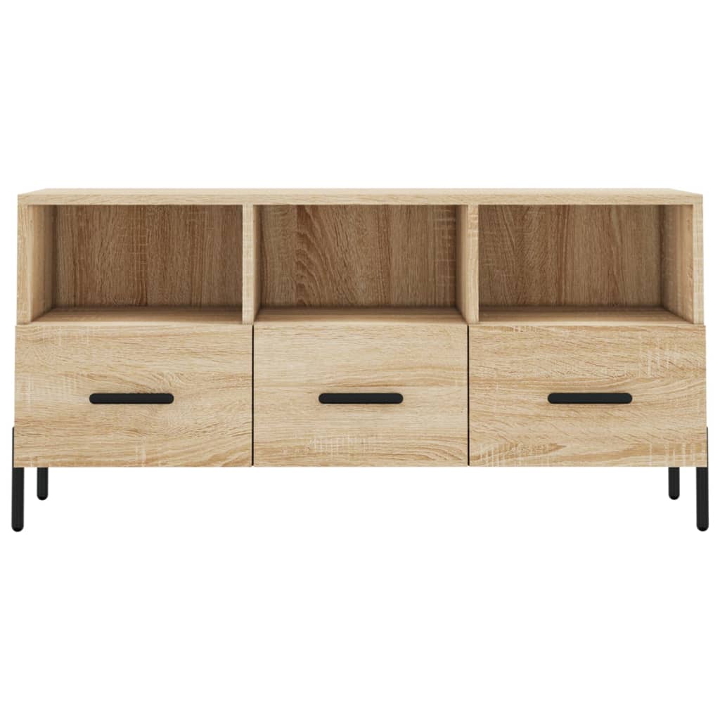 vidaXL Mueble de TV madera de ingeniería roble Sonoma 102x36x50 cm