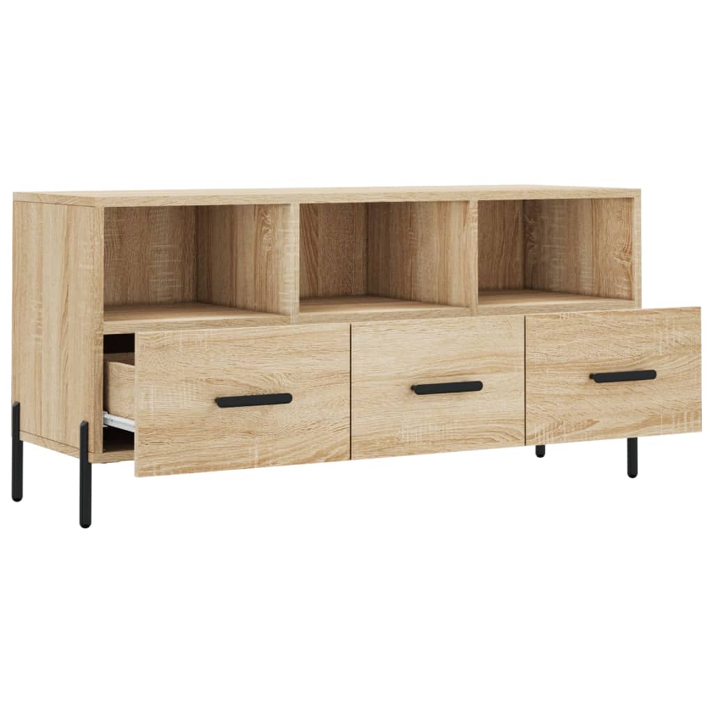 vidaXL Mueble de TV madera de ingeniería roble Sonoma 102x36x50 cm