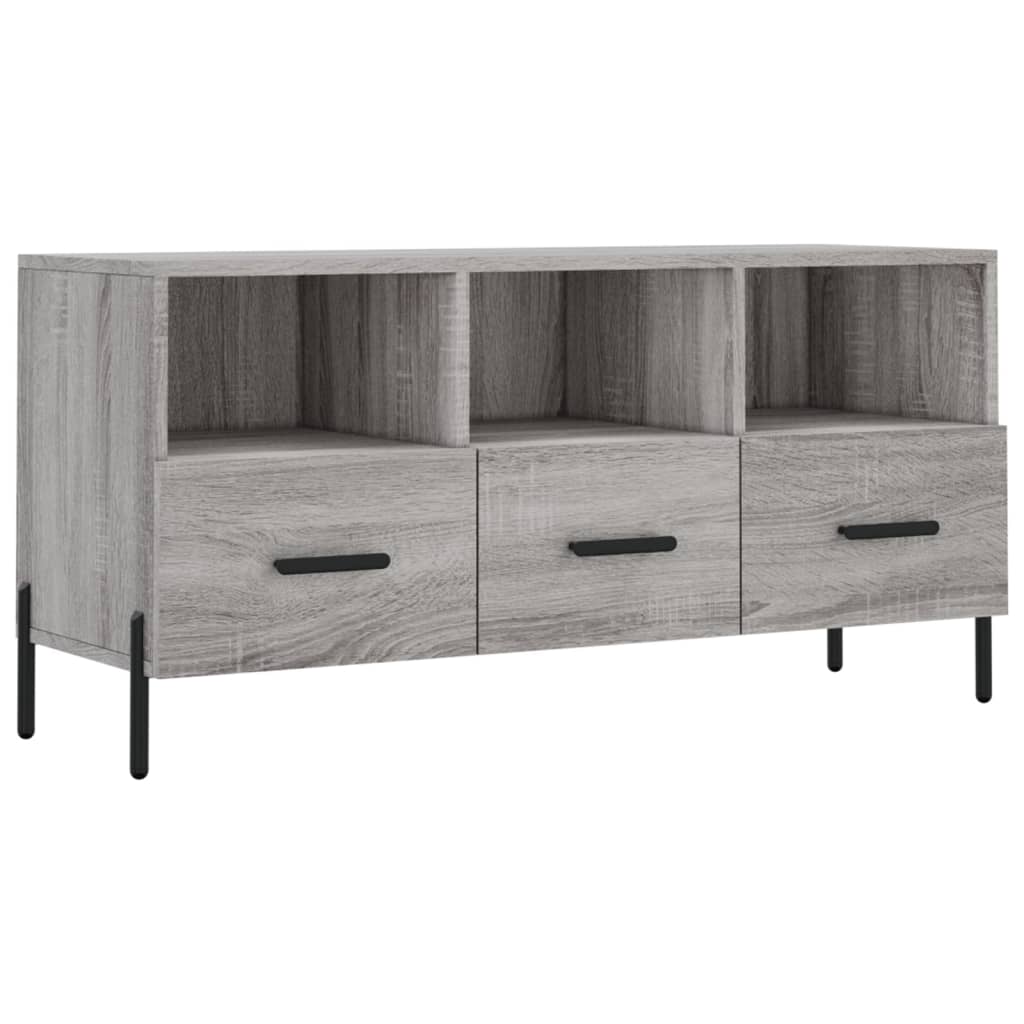 vidaXL Mueble de TV madera de ingeniería gris Sonoma 102x36x50 cm