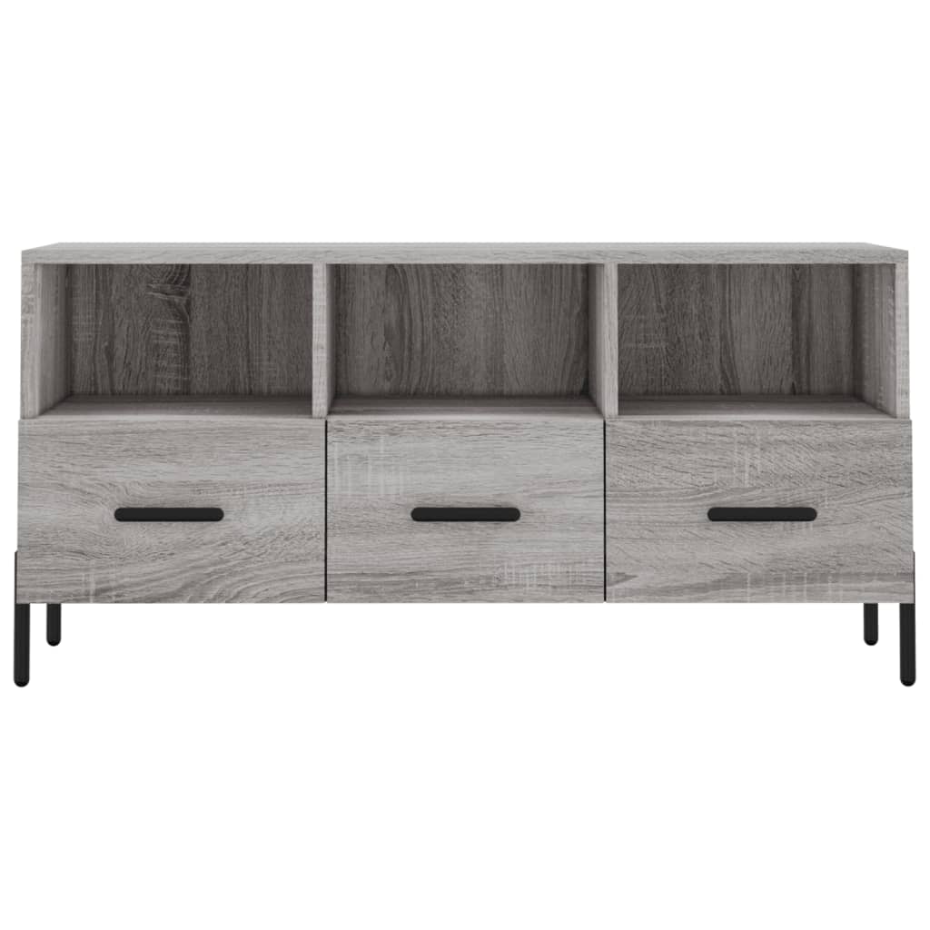 vidaXL Mueble de TV madera de ingeniería gris Sonoma 102x36x50 cm