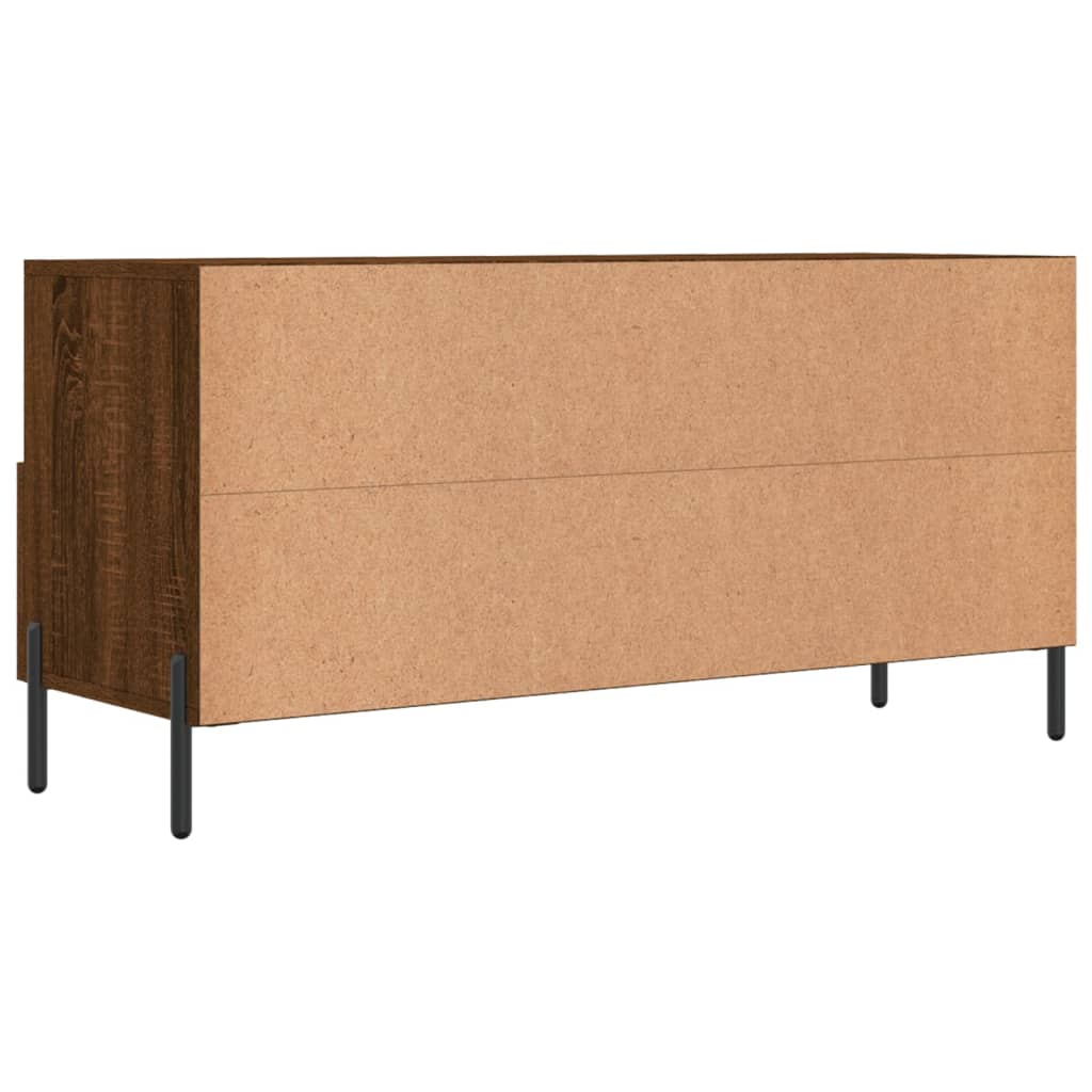 vidaXL Mueble de TV madera de ingeniería marrón roble 102x36x50 cm