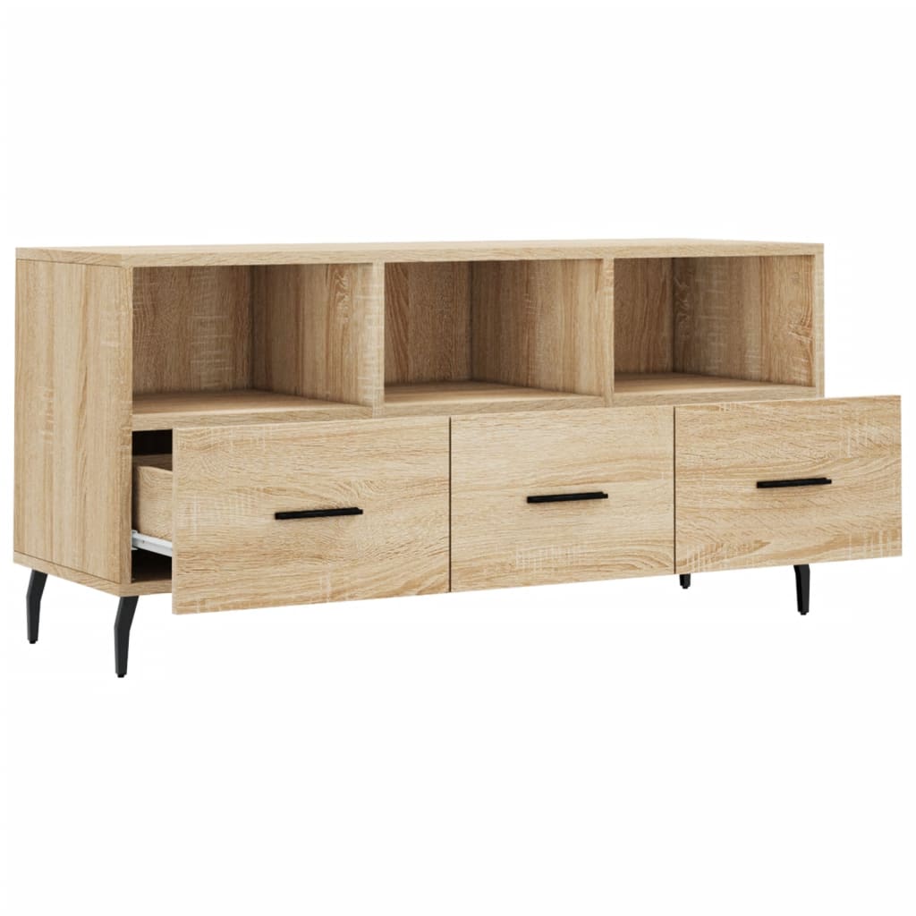 vidaXL Mueble de TV madera de ingeniería roble Sonoma 102x36x50 cm