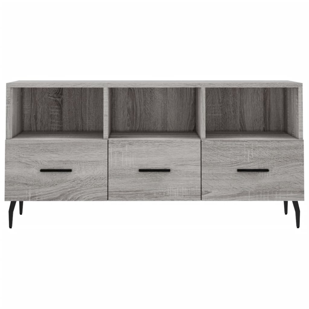 vidaXL Mueble de TV madera de ingeniería gris Sonoma 102x36x50 cm