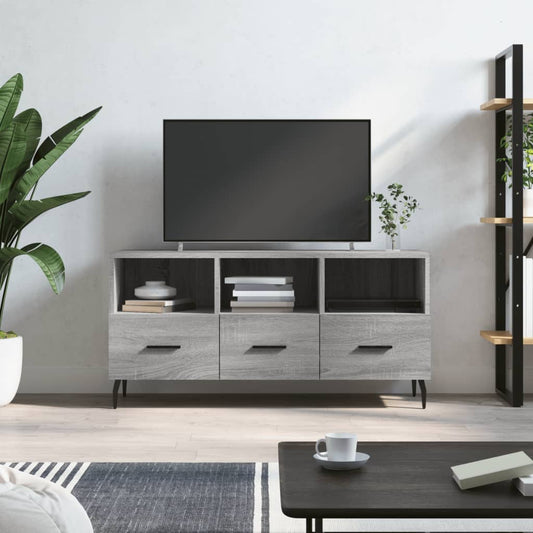 vidaXL Mueble de TV madera de ingeniería gris Sonoma 102x36x50 cm