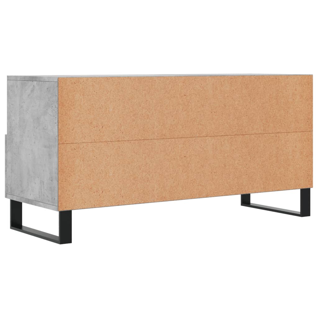 vidaXL Mueble de TV madera de ingeniería gris hormigón 102x36x50 cm