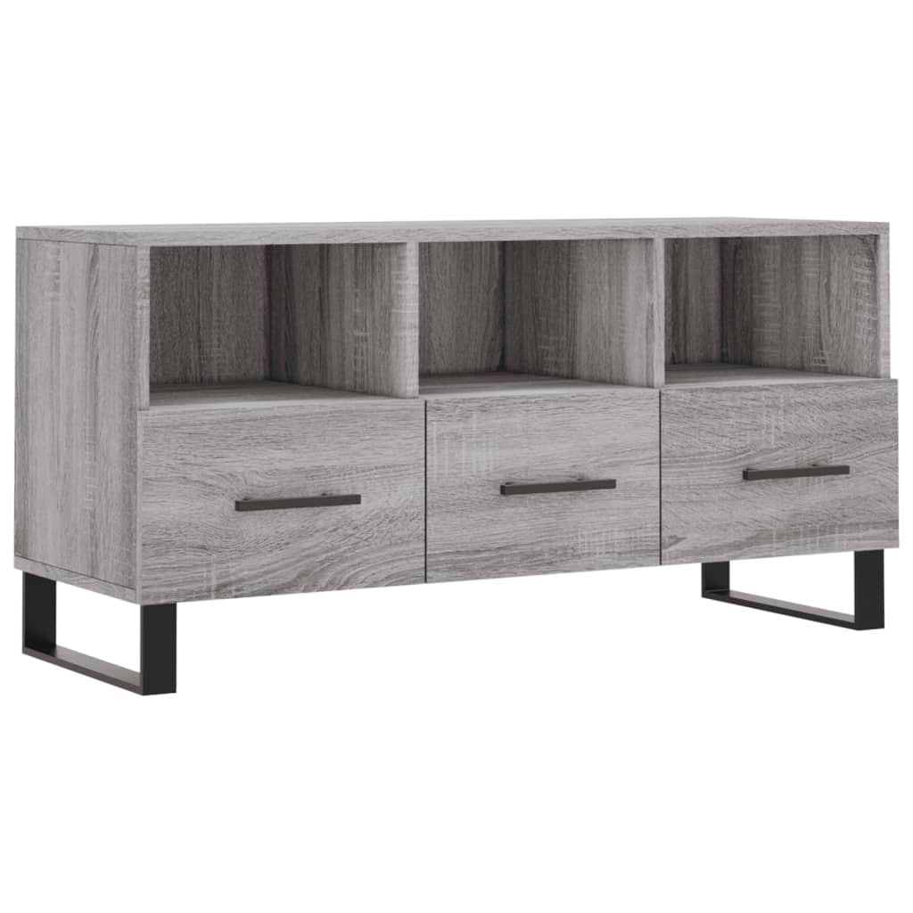 vidaXL Mueble de TV madera de ingeniería gris Sonoma 102x36x50 cm