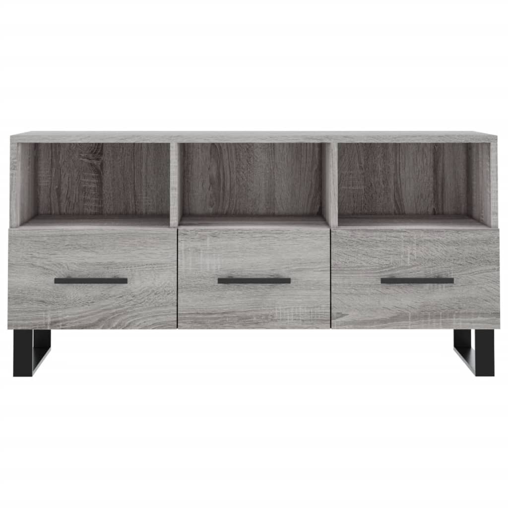 vidaXL Mueble de TV madera de ingeniería gris Sonoma 102x36x50 cm