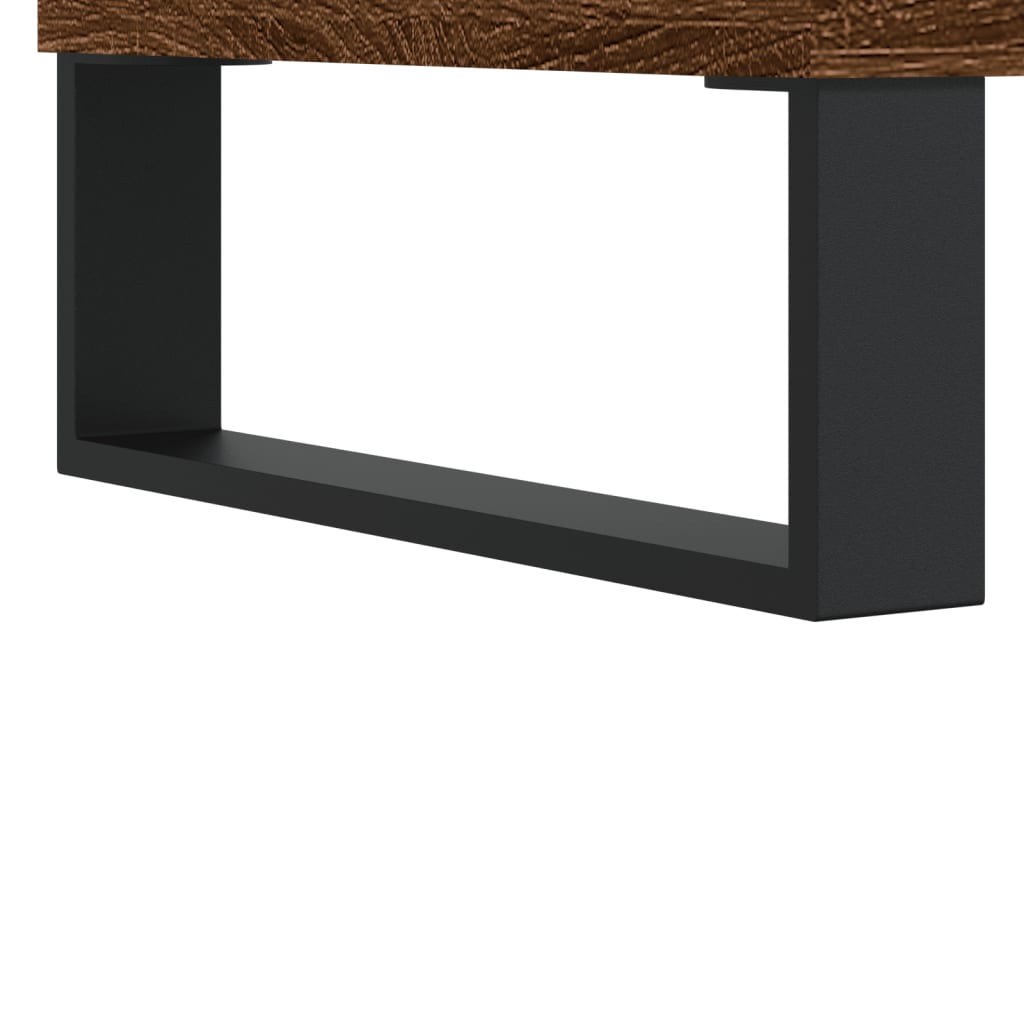 vidaXL Mueble de TV madera de ingeniería marrón roble 102x36x50 cm