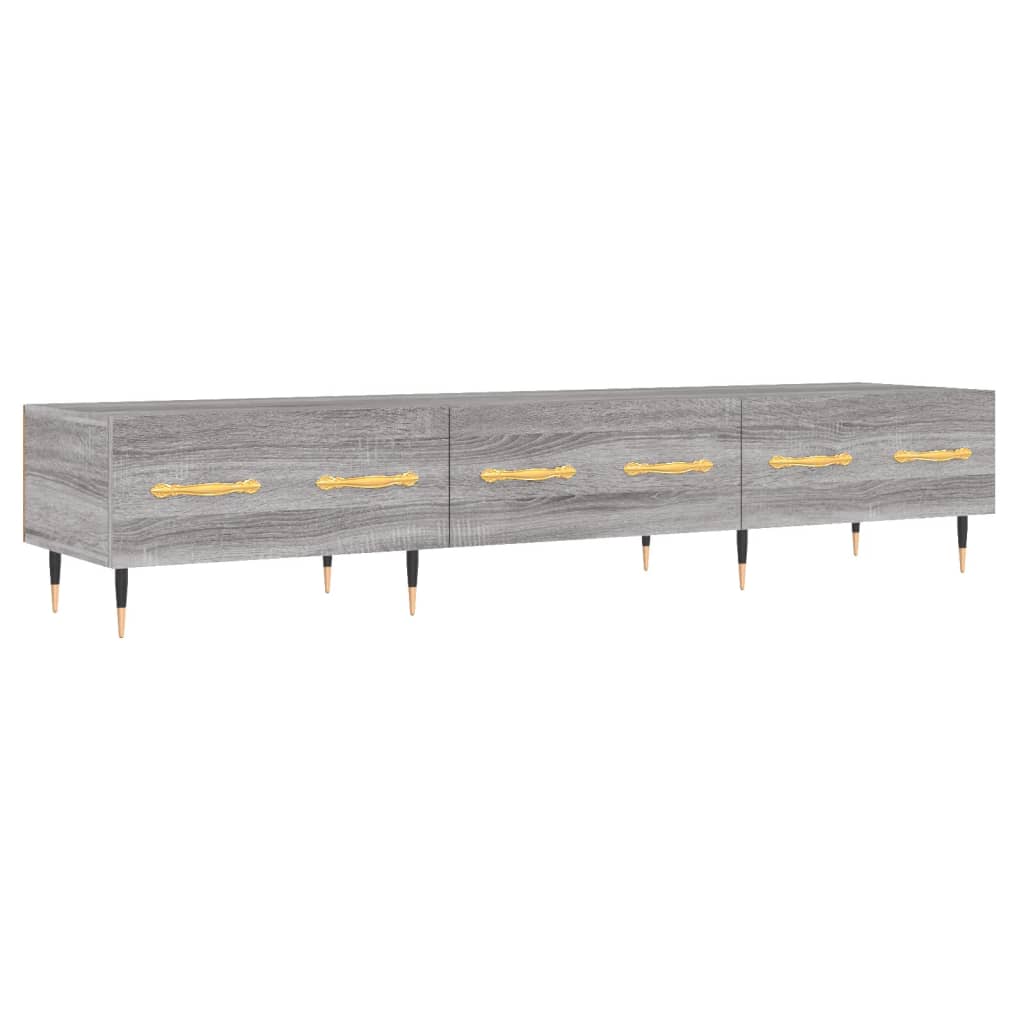 vidaXL Mueble de TV madera de ingeniería gris Sonoma 150x36x30 cm