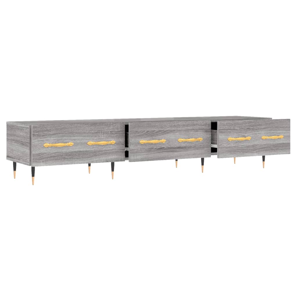 vidaXL Mueble de TV madera de ingeniería gris Sonoma 150x36x30 cm