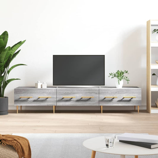 vidaXL Mueble de TV madera de ingeniería gris Sonoma 150x36x30 cm