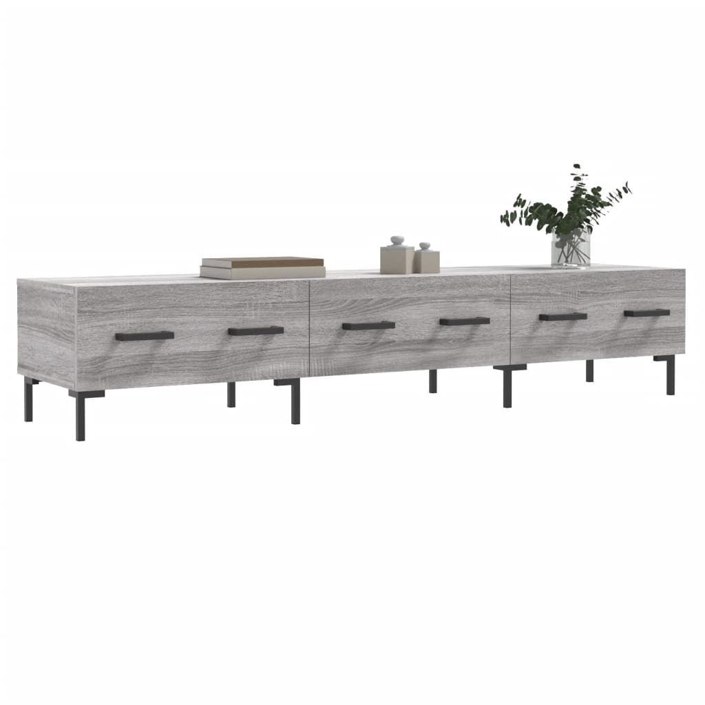 vidaXL Mueble de TV madera de ingeniería gris Sonoma 150x36x30 cm