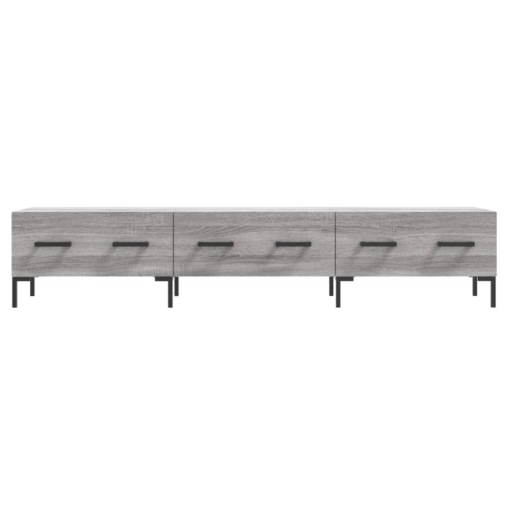 vidaXL Mueble de TV madera de ingeniería gris Sonoma 150x36x30 cm