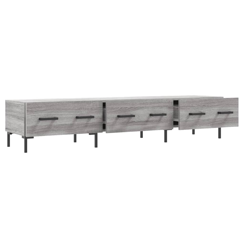 vidaXL Mueble de TV madera de ingeniería gris Sonoma 150x36x30 cm