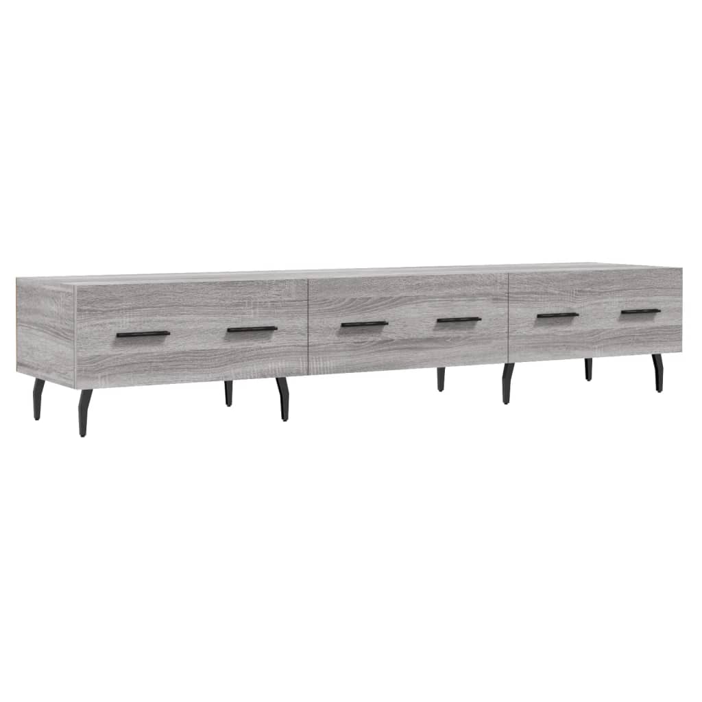 vidaXL Mueble de TV madera de ingeniería gris Sonoma 150x36x30 cm