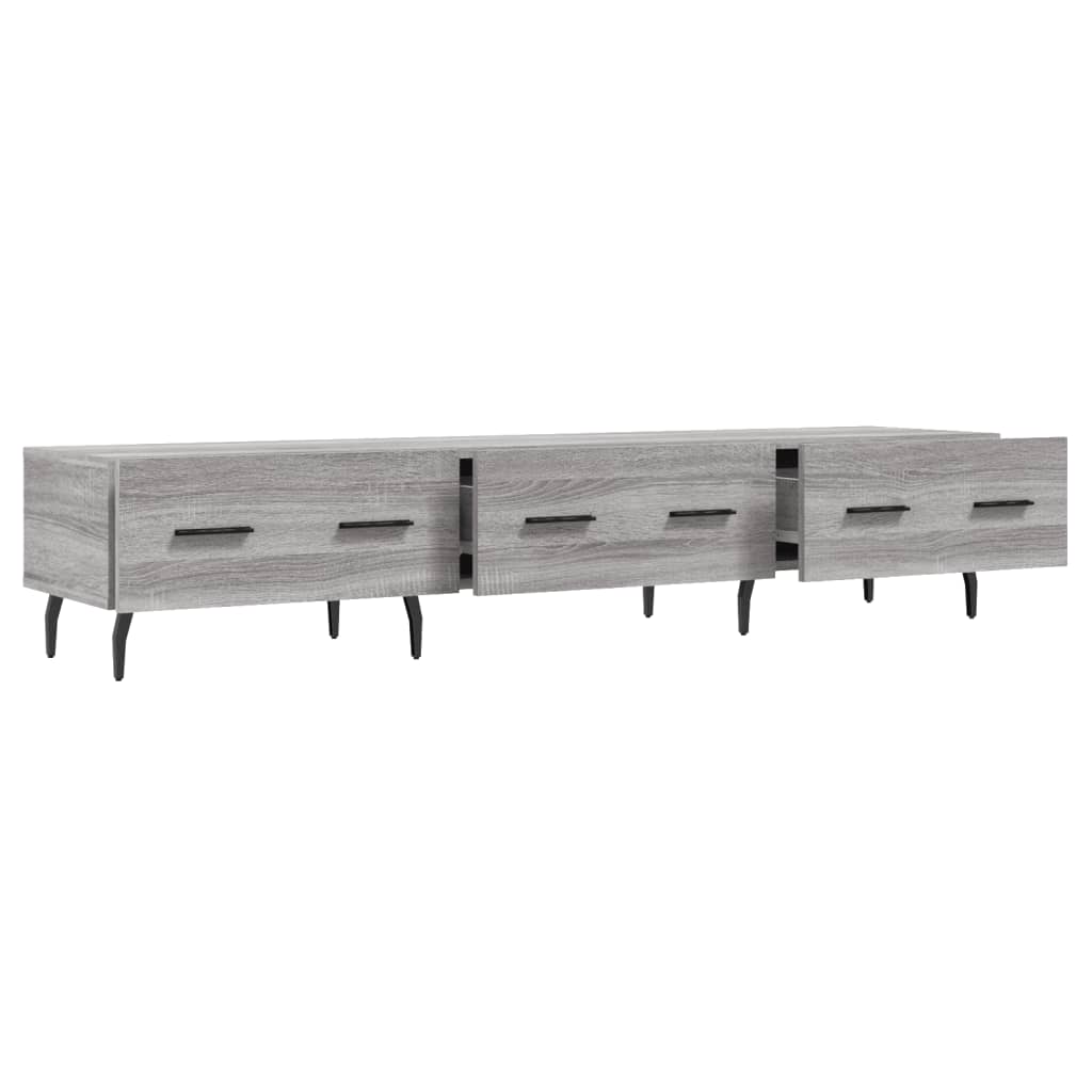 vidaXL Mueble de TV madera de ingeniería gris Sonoma 150x36x30 cm