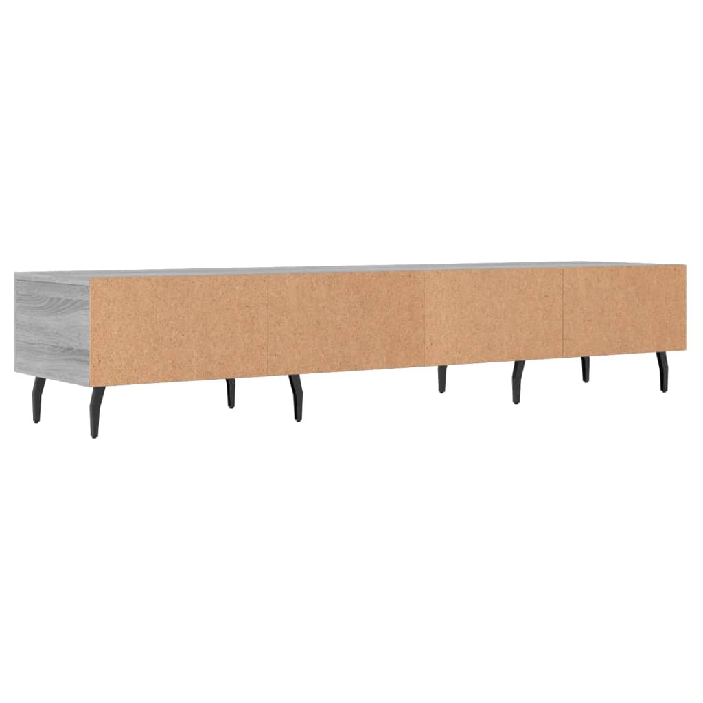 vidaXL Mueble de TV madera de ingeniería gris Sonoma 150x36x30 cm