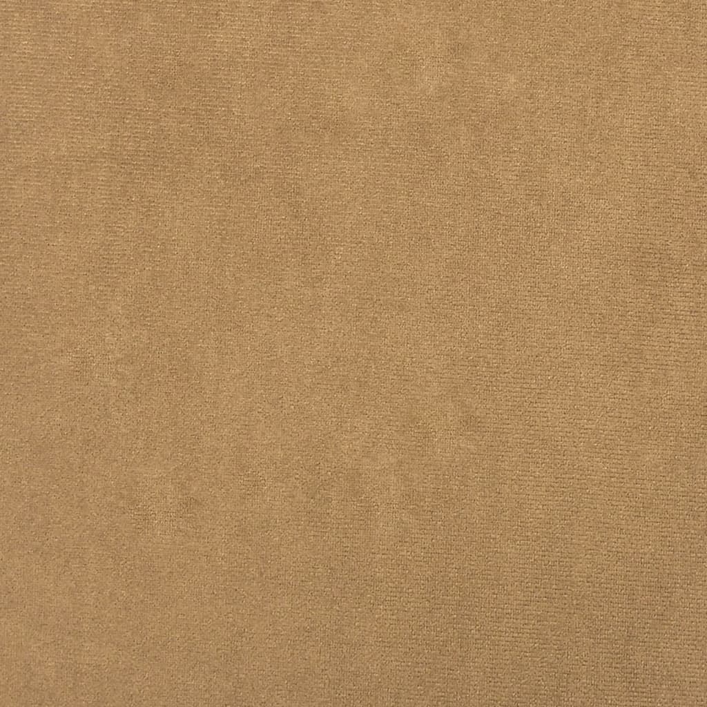 vidaXL Sofá de 3 plazas con cojines terciopelo marrón 180 cm