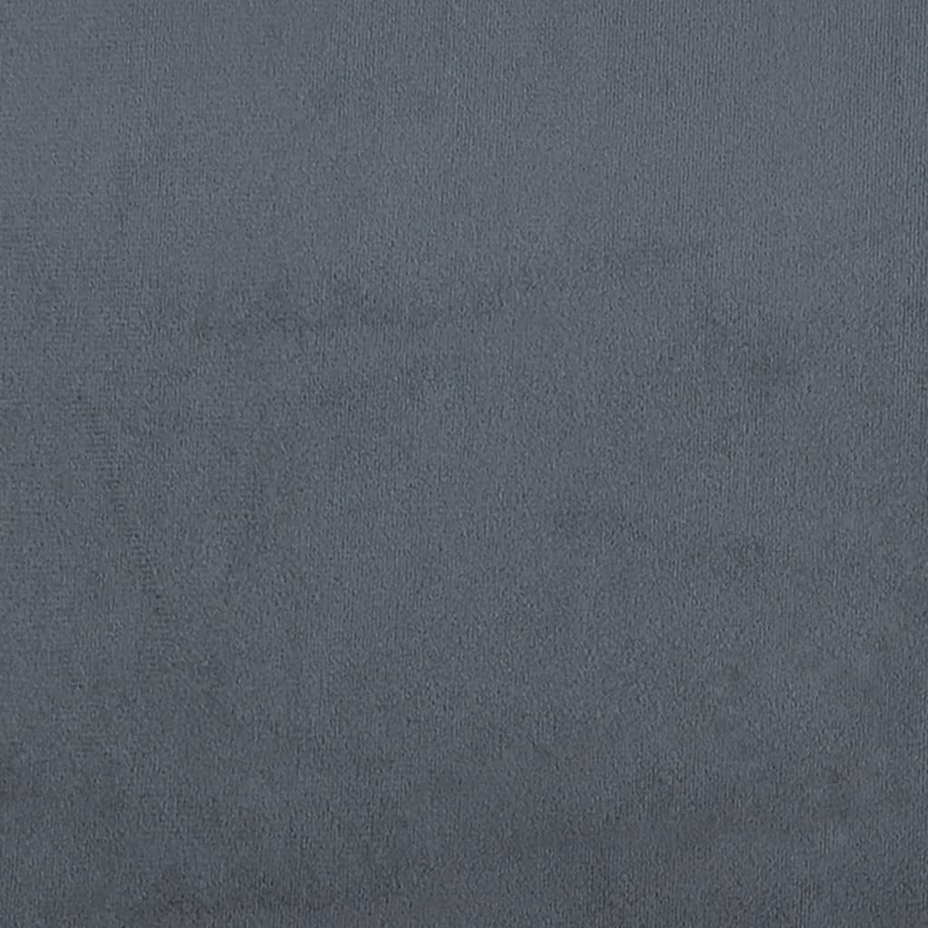 vidaXL Sofá de 3 plazas con cojines terciopelo gris oscuro 180 cm