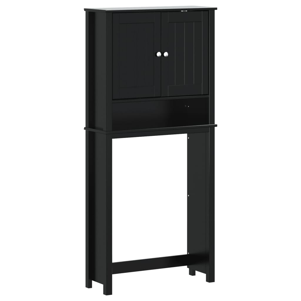 vidaXL Mueble para lavadora BERG madera maciza negro 76x27x164,5 cm –  Bechester