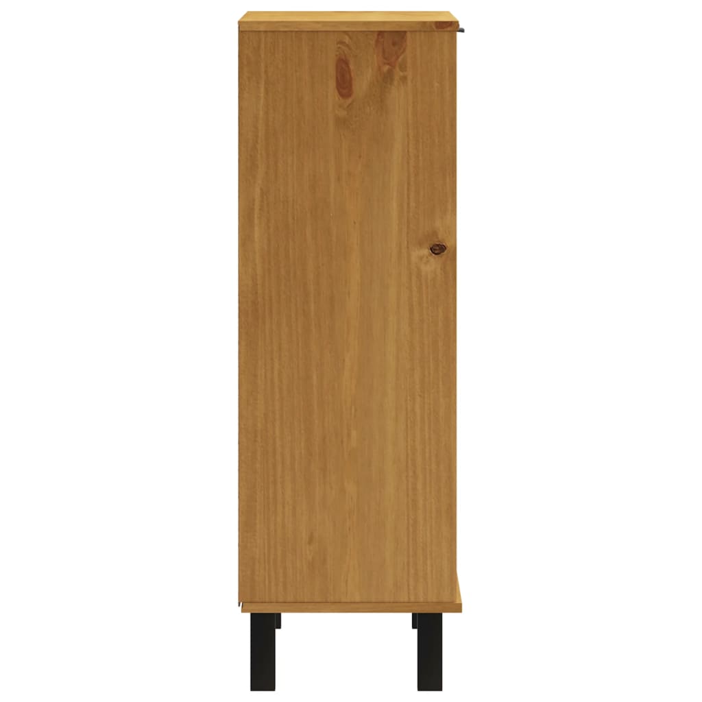 vidaXL Zapatero FLAM madera maciza de pino 59,5x35x107 cm