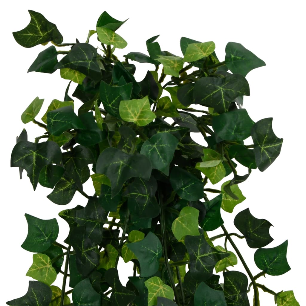 vidaXL Plantas artificiales colgantes 12 uds 339 hojas verde 90 cm