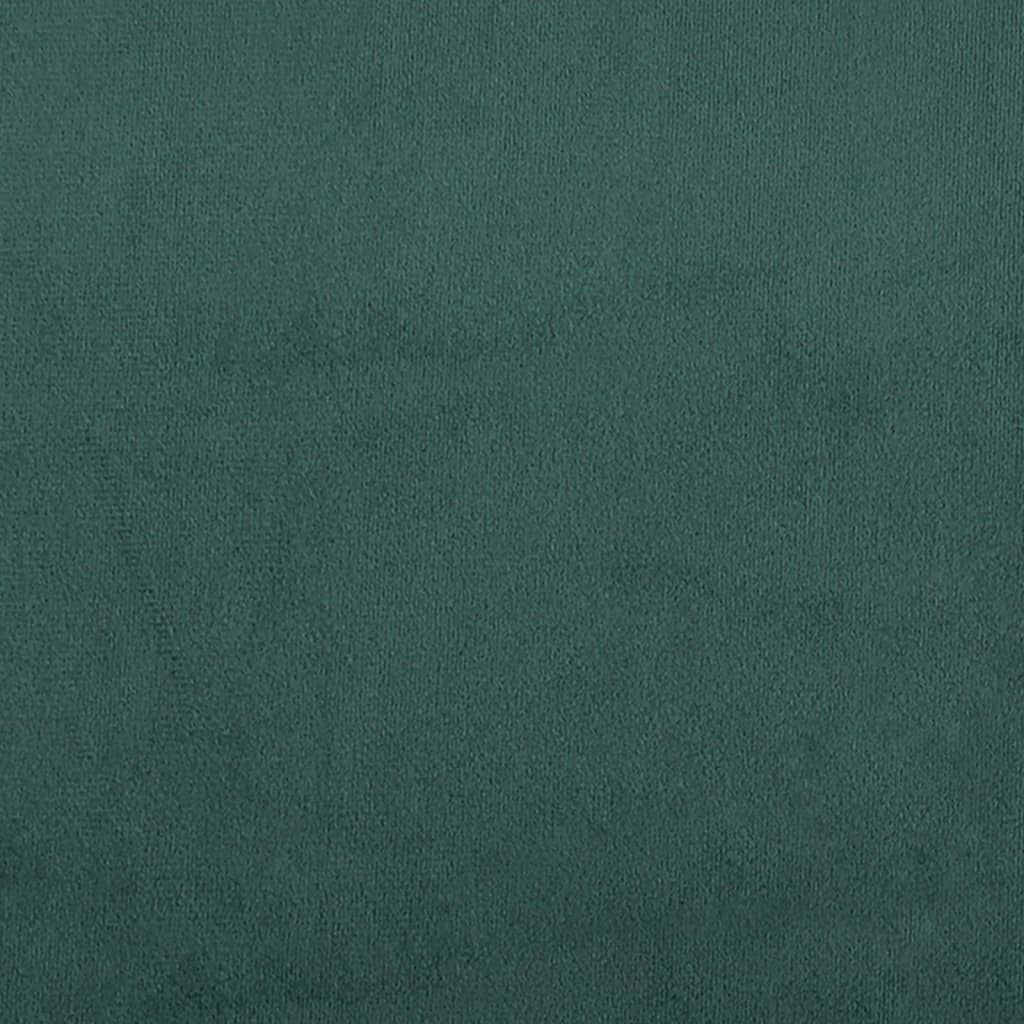 vidaXL Sofá de 3 plazas terciopelo verde oscuro 180 cm