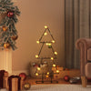 vidaXL Árbol de Navidad para decoración metal negro 60 cm