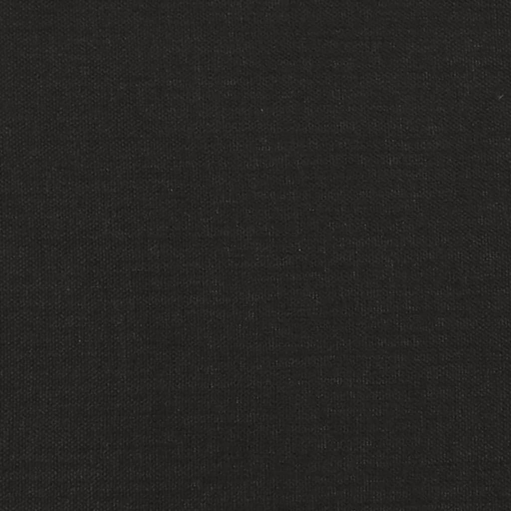 vidaXL Sofá de 3 plazas de tela negro 180 cm