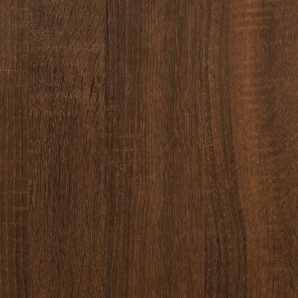 vidaXL Banco zapatero madera de ingeniería marrón roble 62x32x45 cm