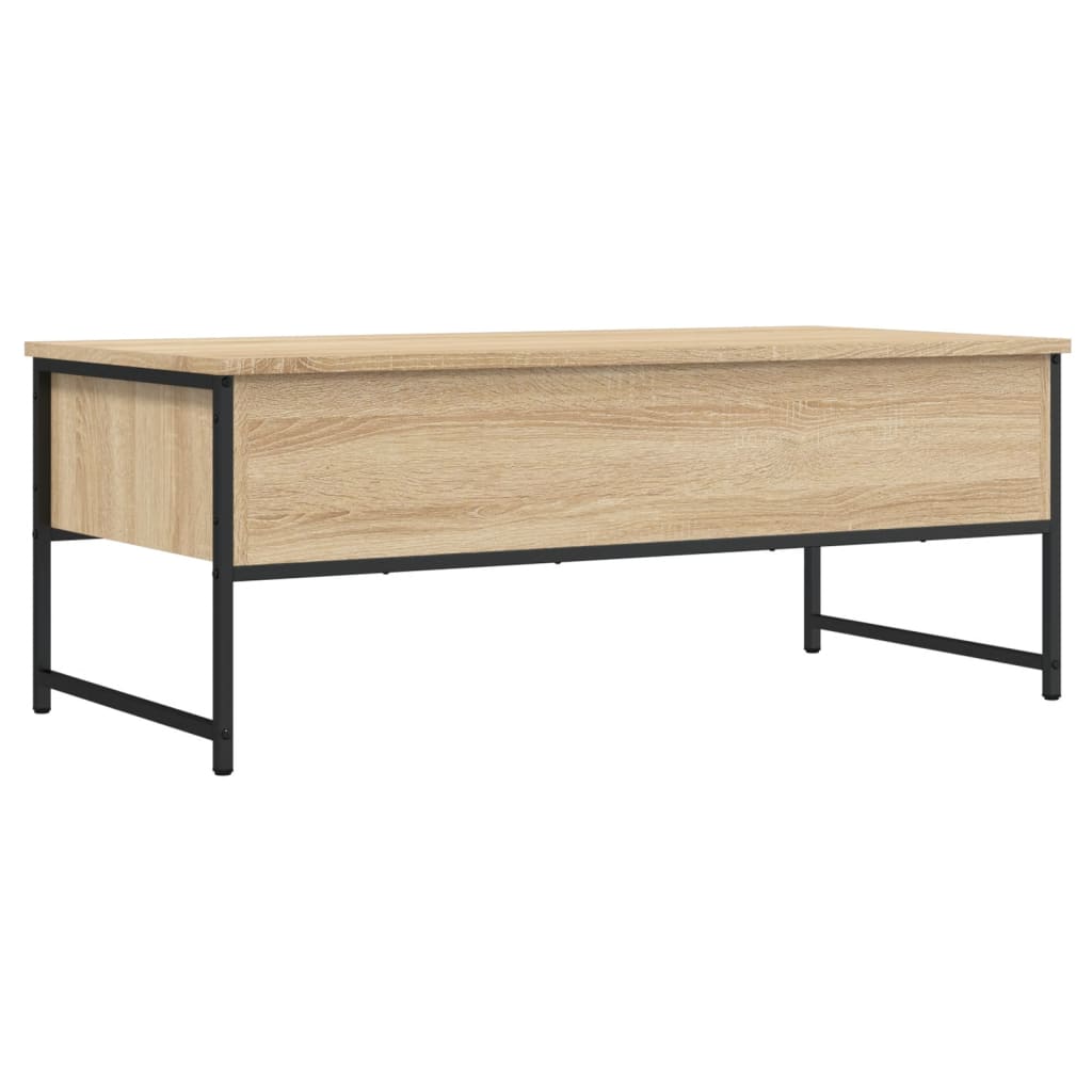 vidaXL Mesa de centro madera de ingeniería roble Sonoma 101x49x39,5 cm