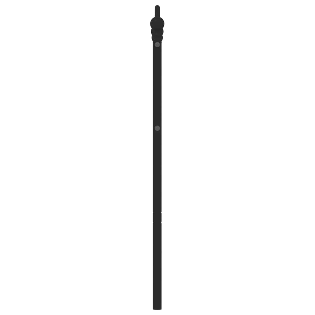 vidaXL Cabecero de metal negro 150 cm