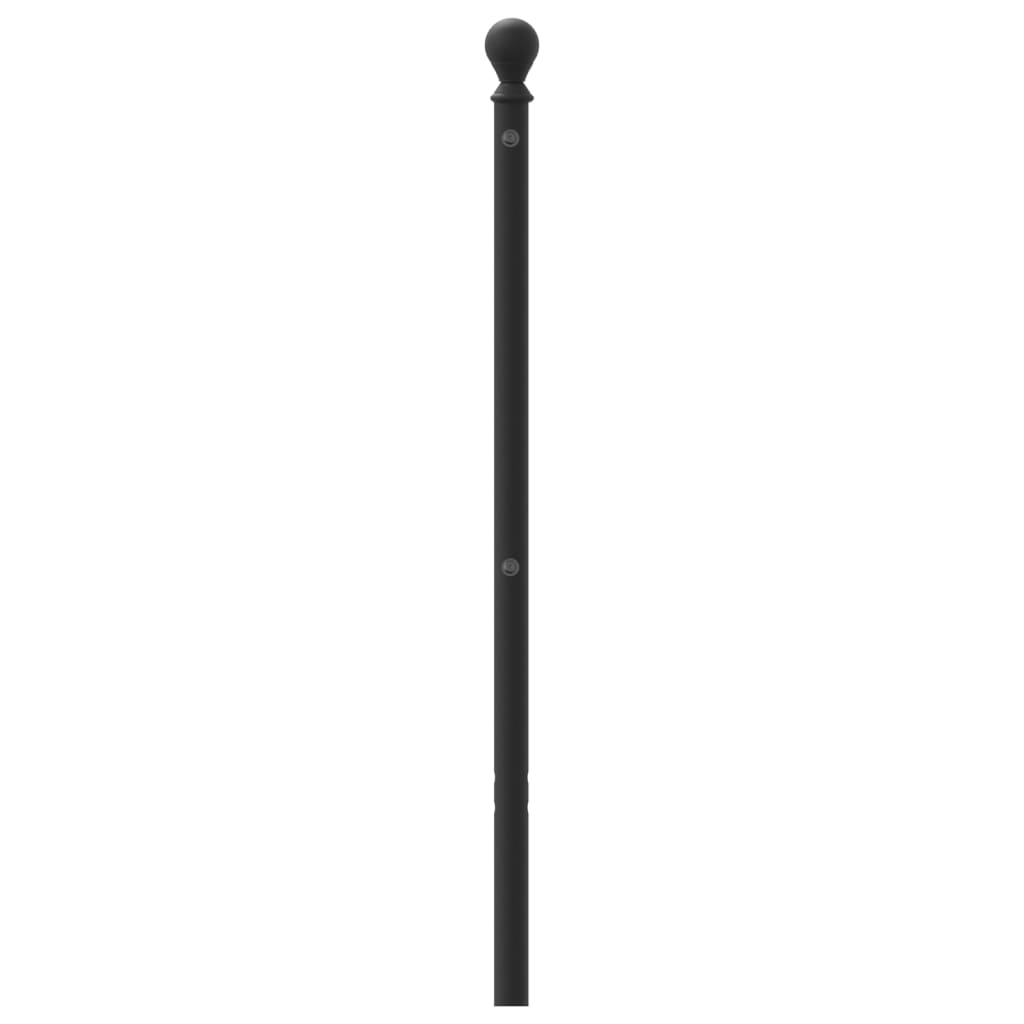 vidaXL Cabecero de metal negro 150 cm