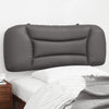 vidaXL Cabecero de cama acolchado cuero sintético gris 100 cm