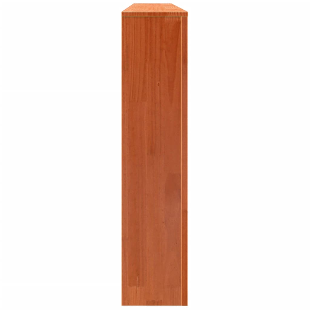 vidaXL Cubierta radiador madera maciza pino marrón cera 79,5x19x84 cm