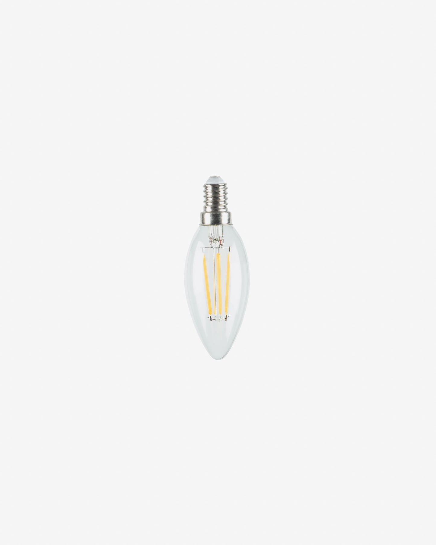 Bombilla LED Bulb E14 4W y 35 mm luz cálida