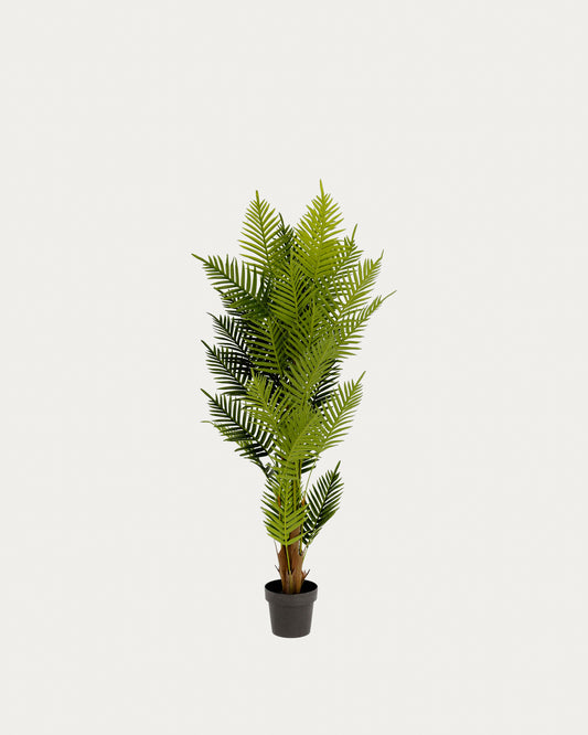 Planta artificial Palmera de helecho con maceta negro 150 cm