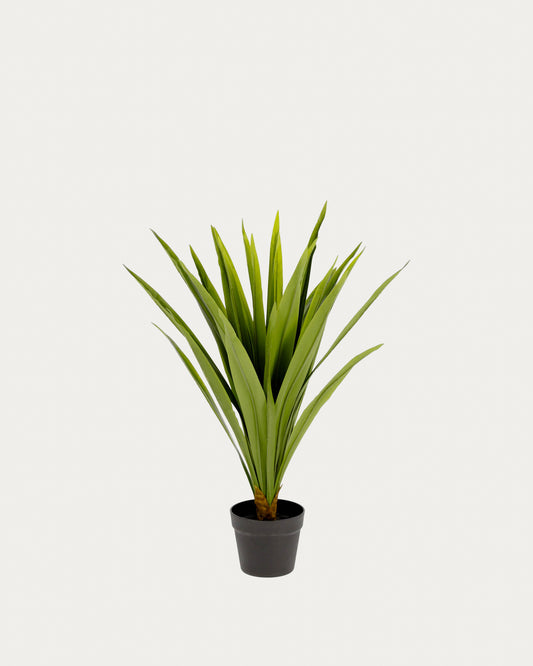 Planta artificial Yucca con maceta negro 80 cm