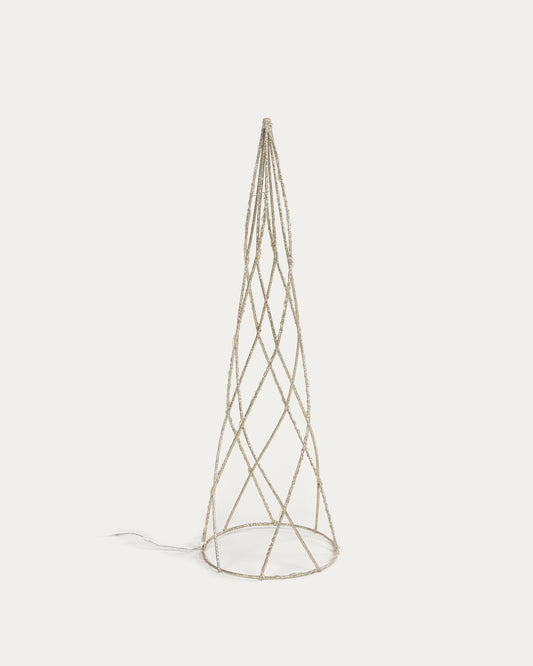 Cono árbol luminoso Shirly dorado