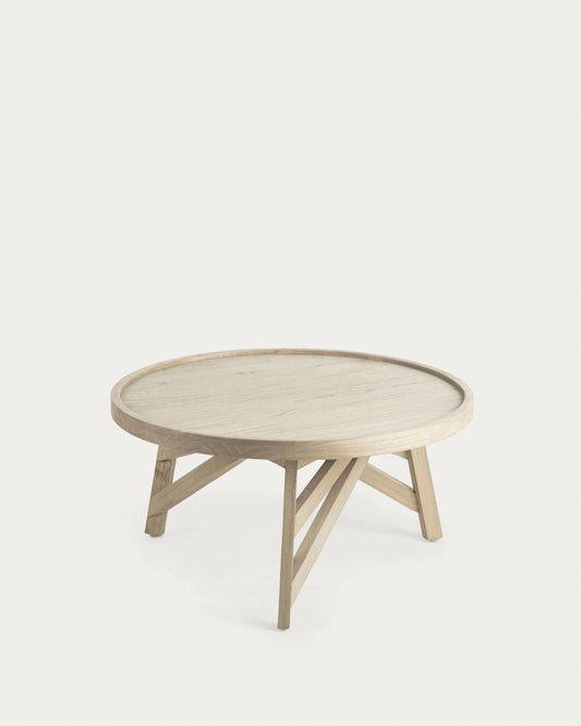 Mesa de centro Tenda madera maciza de mindi Ø 81 cm