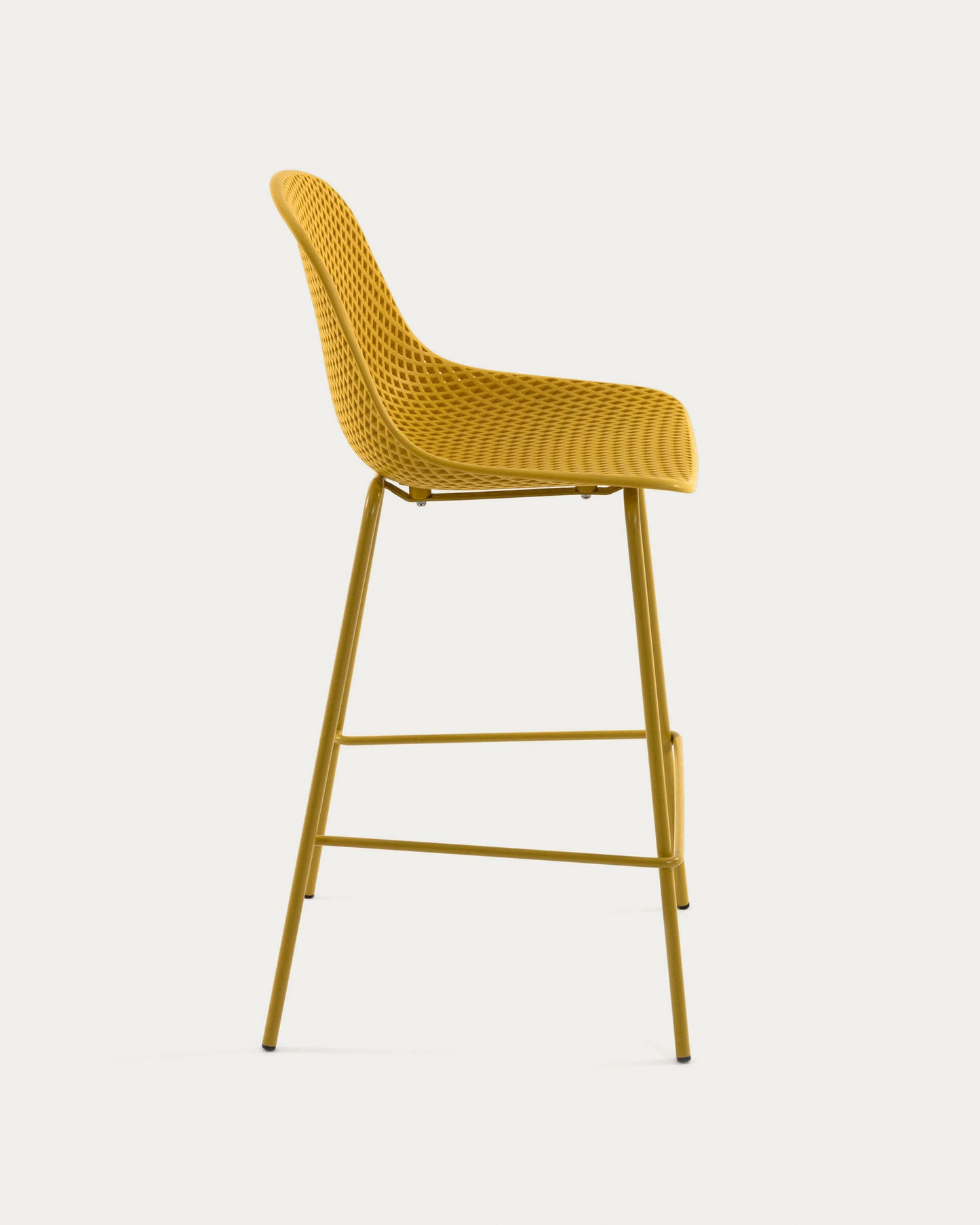 Taburete exterior Quinby amarillo altura 75 cm