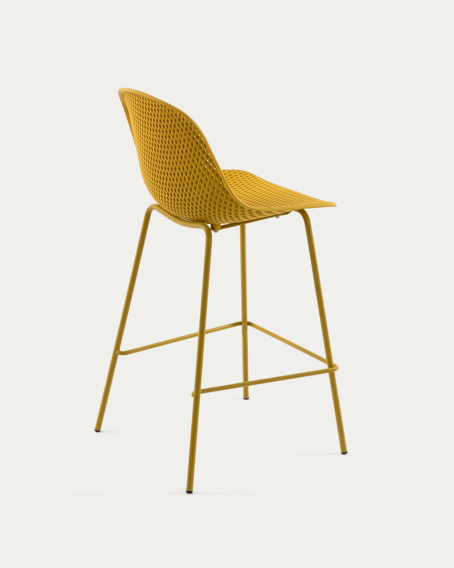 Taburete exterior Quinby amarillo altura 75 cm